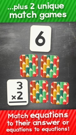 Multiplication and Division Math Flashcard Match Games for Kids in 2nd and 3rd Grade screenshot