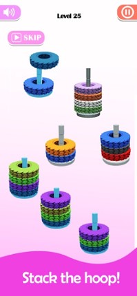 Stack Sort - Color Hoop screenshot