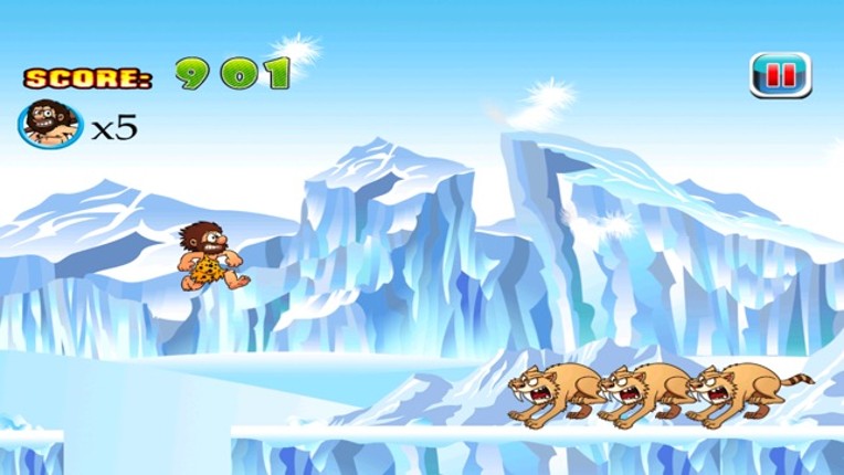 Dumb Caveman Jake's Pre Ice Age Run: Ways to Escape if You Can screenshot