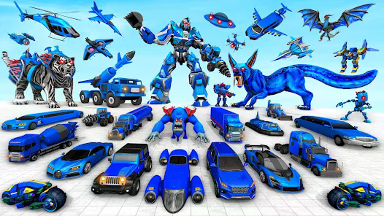 Police Tiger Robot Car Game 3d screenshot