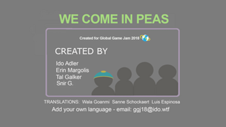 We come in peas! Image