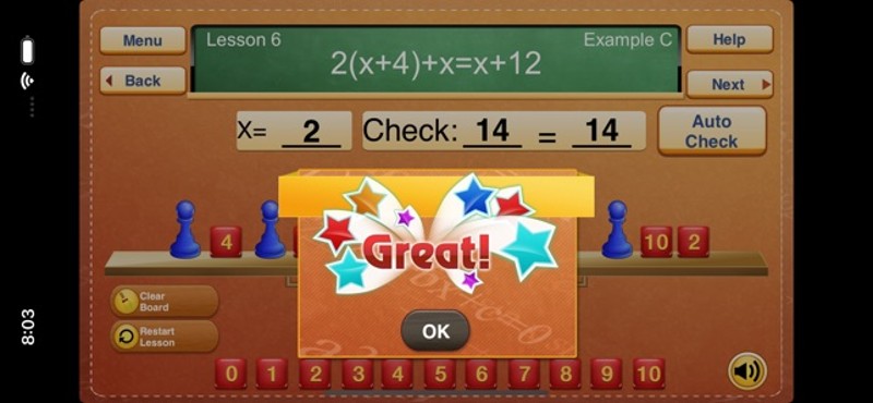 Hands-On Equations Level 1 screenshot