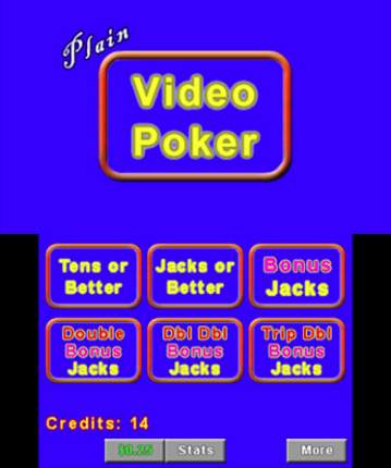 Plain Video Poker screenshot