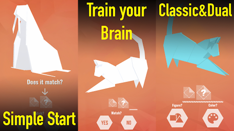 Dual N-Back Оrigami AR Games Image