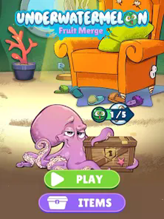 Underwatermelon: Fruit Merge screenshot