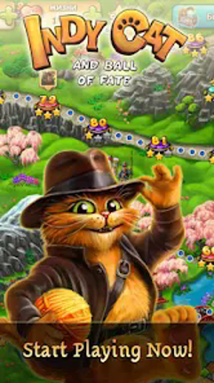 Indy Cat: Match 3 Adventure screenshot