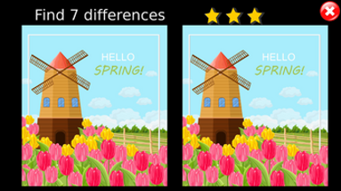 Find 7 Differences Spring Image