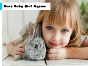 Hare Baby Girl Jigsaw Image