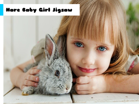 Hare Baby Girl Jigsaw Game Cover