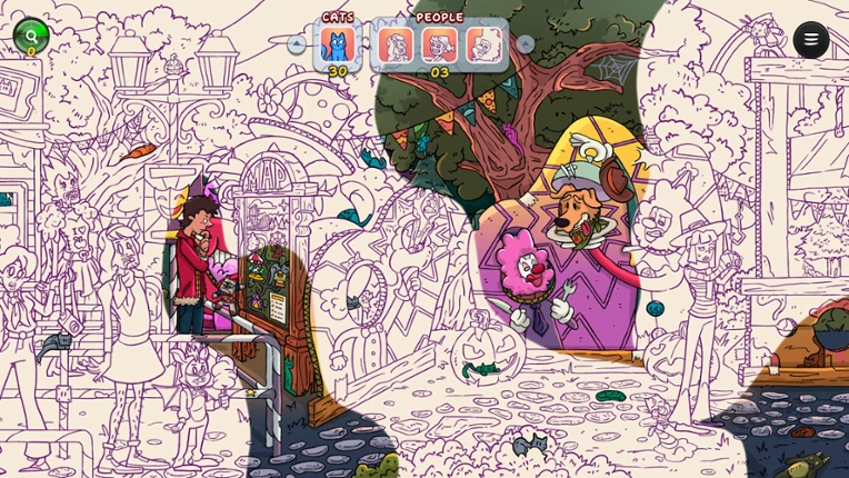 Hidden Cats in Spooky Carnival screenshot