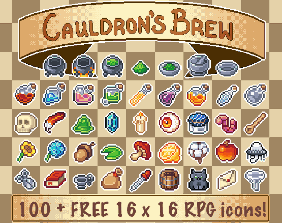 Games like Cauldron's Brew 16x16 Icons