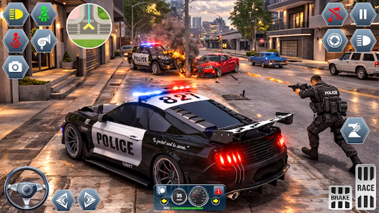 Police Car Game Car Driving Image