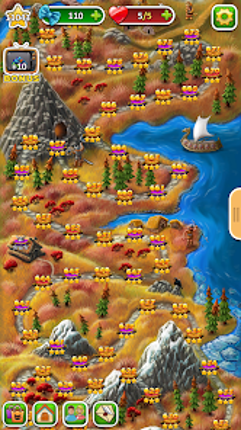 Indy Cat: Match 3 Adventure screenshot