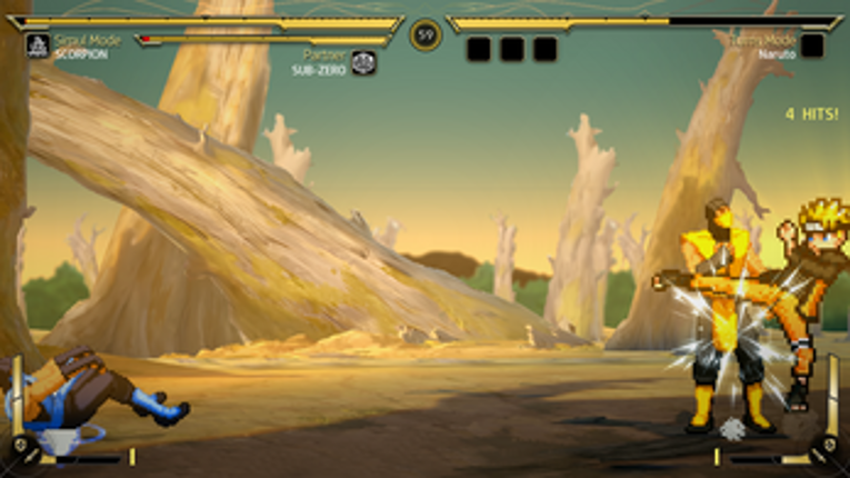 MK vs NARUTO (fan project) screenshot