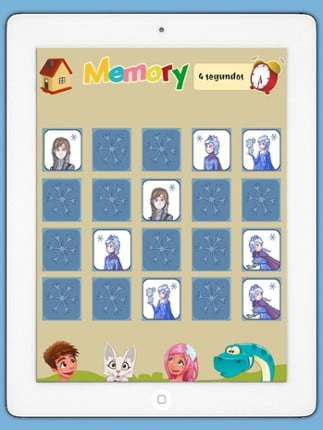 Memory game for girls: Ice Princess - learning game for girls screenshot