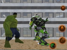 Superhero War vs Robot Rit Image