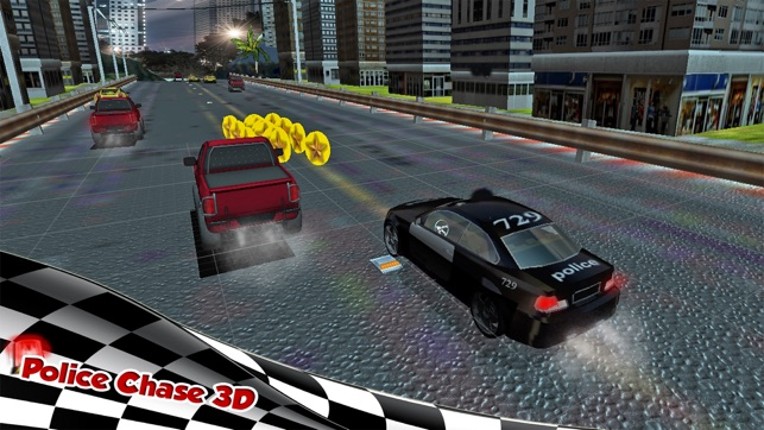 ` 3D Police Pursuit Racing car highway screenshot