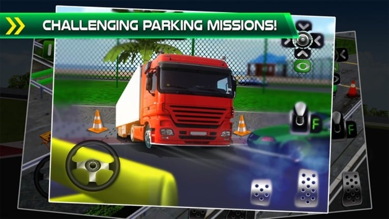 3D Truck Car Parking Simulator - School Bus Driving Test Games! Image