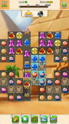 Indy Cat: Match 3 Adventure screenshot