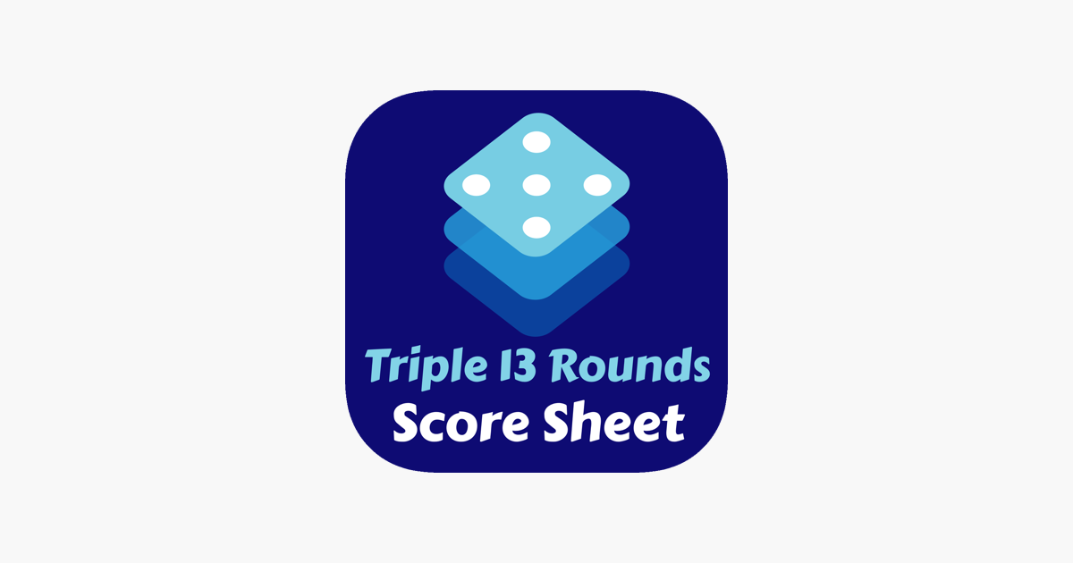 Games like Triple 13 Rounds Score Sheet