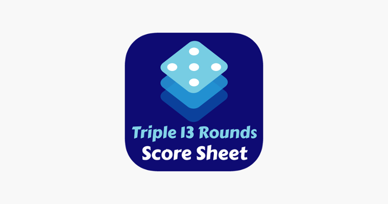 Triple 13 Rounds Score Sheet Image
