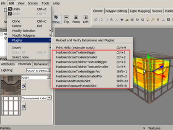 CopperCube editor uv scale plugin Image