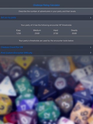 Encounter Challenge Calc screenshot
