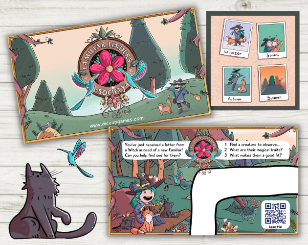 Games like Finding Familiars Business Card Quest 2023 Jam