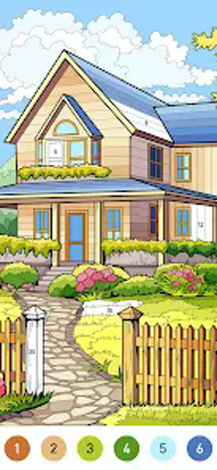 Country Farm Coloring Book Image