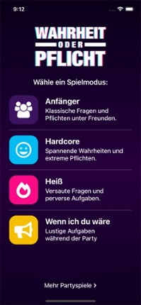 Wahrheit oder Pflicht Original screenshot