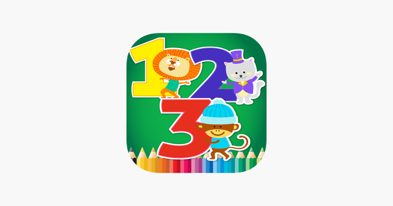 123 Coloring Book for children age 1-10: Learn to write and color numbers with each coloring pages game free Image