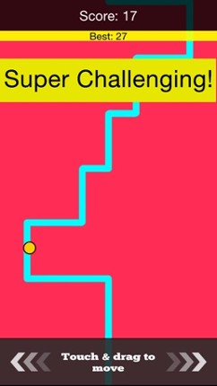 Follow the Thin Line - Move the Dot with Your Finger screenshot