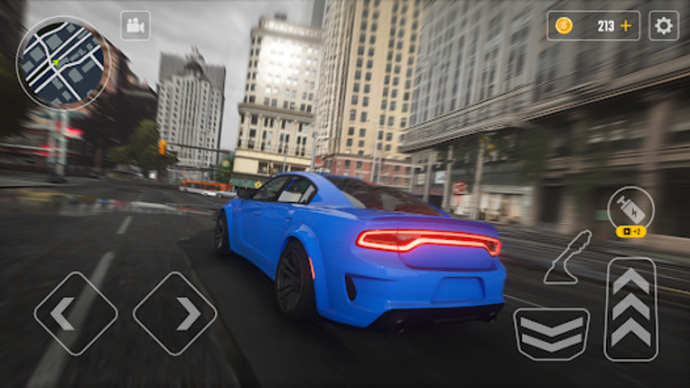 Driving Dodge Charger Race Car Image