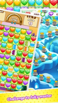 Heart Star Book of Life Sweet Game 3 Match Image