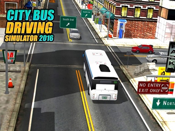 Real Modern city Bus driving simulator 3d 2016 - transport passengers through real city traffic screenshot