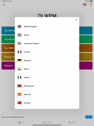 Speed Typer: WPM Typing Tests screenshot