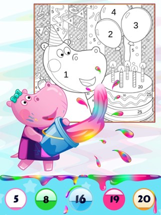 Color by Number with Hippo screenshot