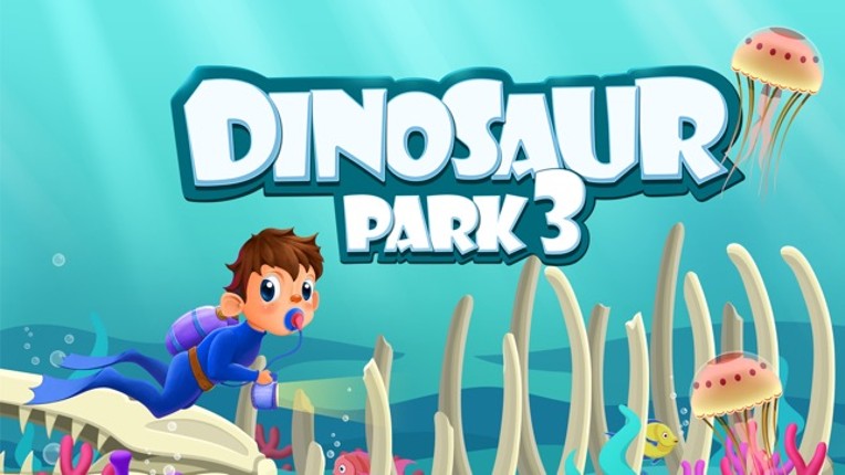 Dinosaur Park 3: Sea Monster - Fossil dig &amp; discovery dinosaur games for kids in jurassic park screenshot