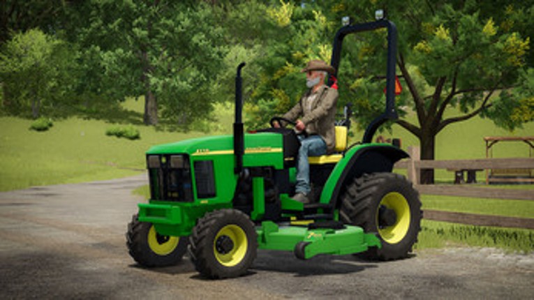 FS25 John Deere 4100 Compact Tractor and Deck screenshot