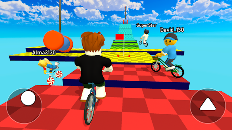 Obby bike: Parkour Adventure screenshot