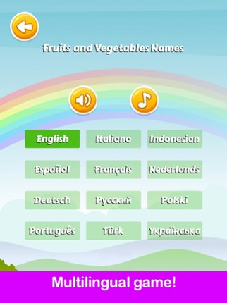 Learn Fruits & Vegetables Game Image