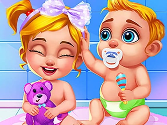 Newborn Sweet Baby Twins Game Cover