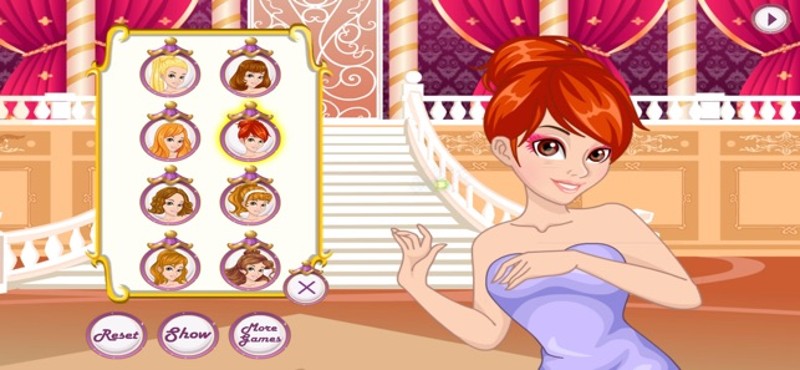 Princess makeup design screenshot