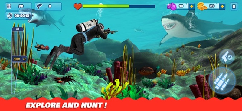 Shark Hunting Games: Sniper 3D screenshot