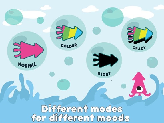 Squishing Squid - Switch and Squish the Colorful Squid screenshot