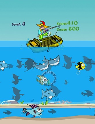 Winter fishing games screenshot