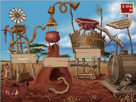 Disney's Adventures in Typing with Timon & Pumbaa screenshot