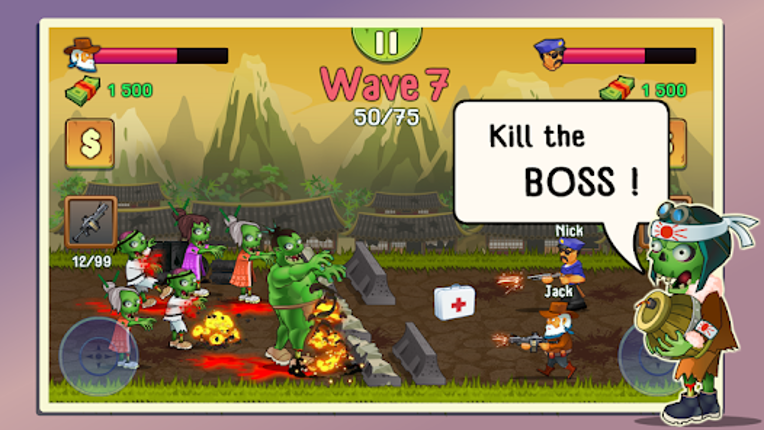 Two guys & Zombies: Hotseat screenshot