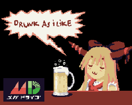 drunk as i like: gensokyo drinking attitude (sega mega drive/genesis) Image