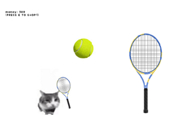 Tennis Cat Game screenshot